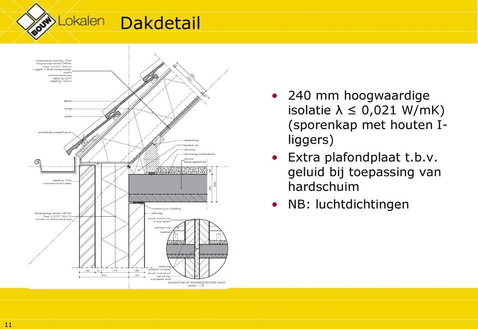 liggers) Extra plafondplaat t.b.v.