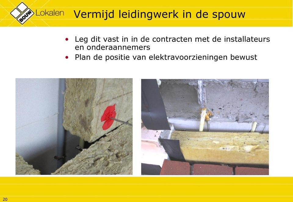 installateurs en onderaannemers Plan