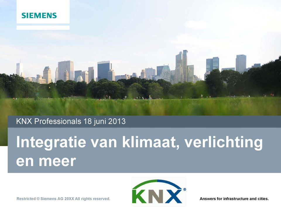 meer Restricted Siemens AG 20XX All