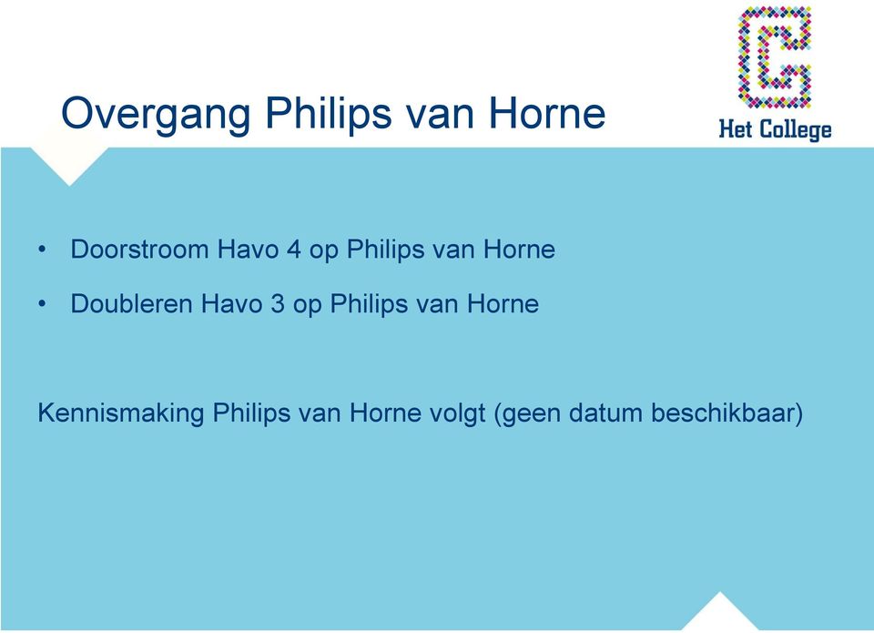 Havo 3 op Philips van Horne Kennismaking