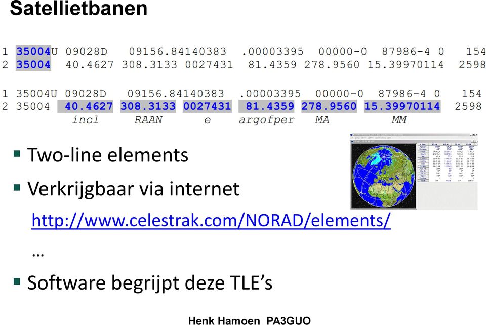 internet http://www.celestrak.