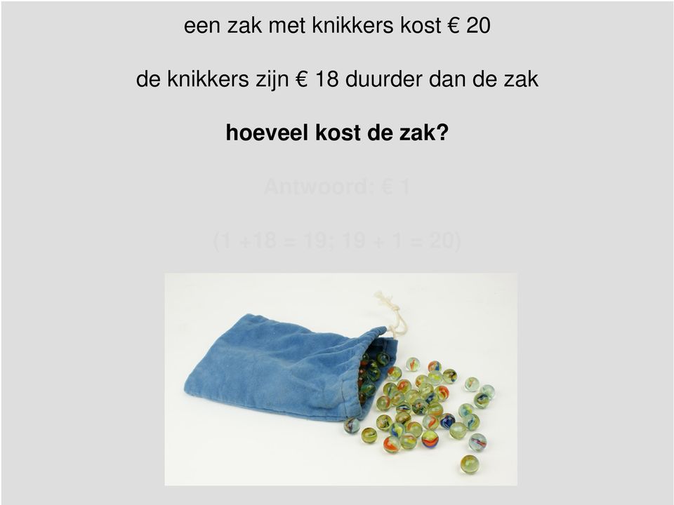 zak hoeveel kost de zak?