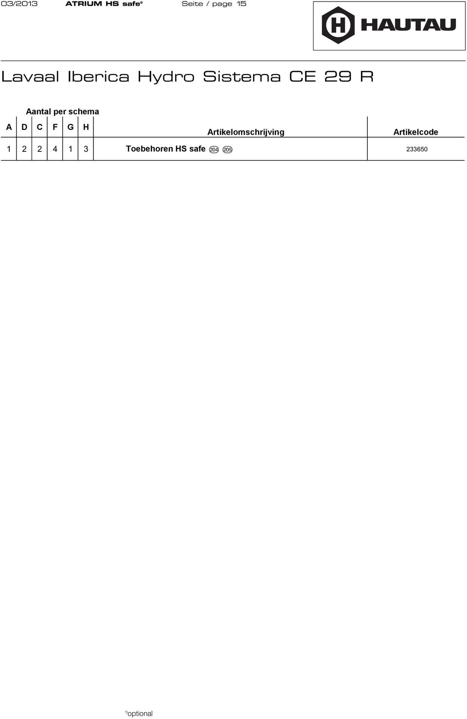 Sistema CE 29 R 1 2 2 4 1 3