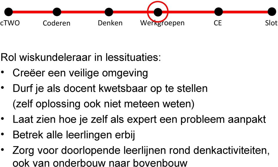 hoe je zelf als expert een probleem aanpakt Betrek alle leerlingen erbij Zorg