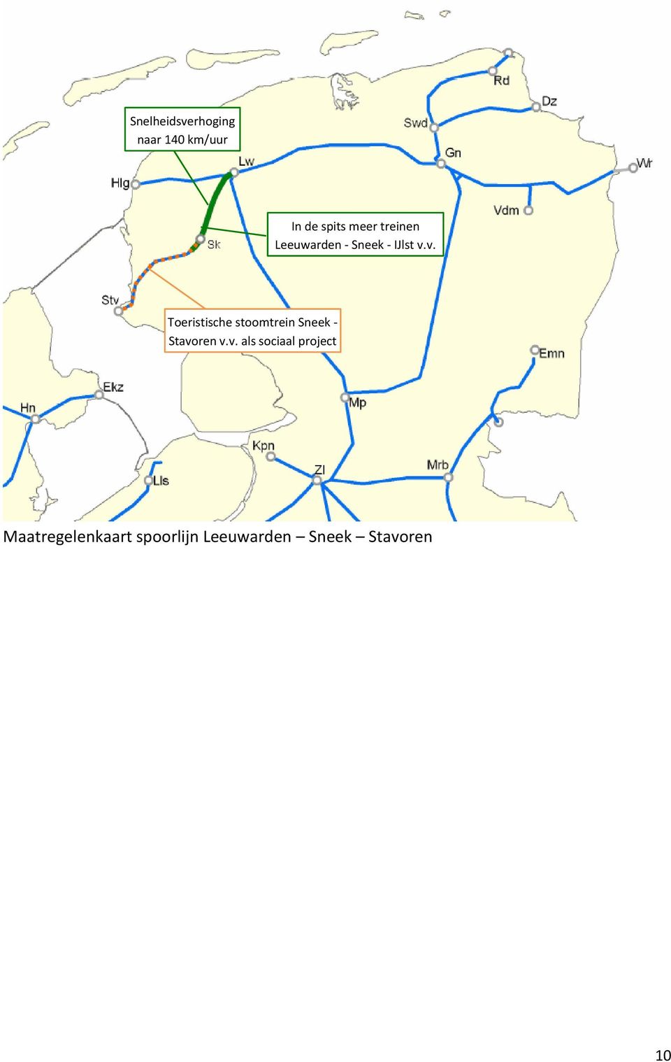 v. Toeristische stoomtrein Sneek - Stavoren v.v. als