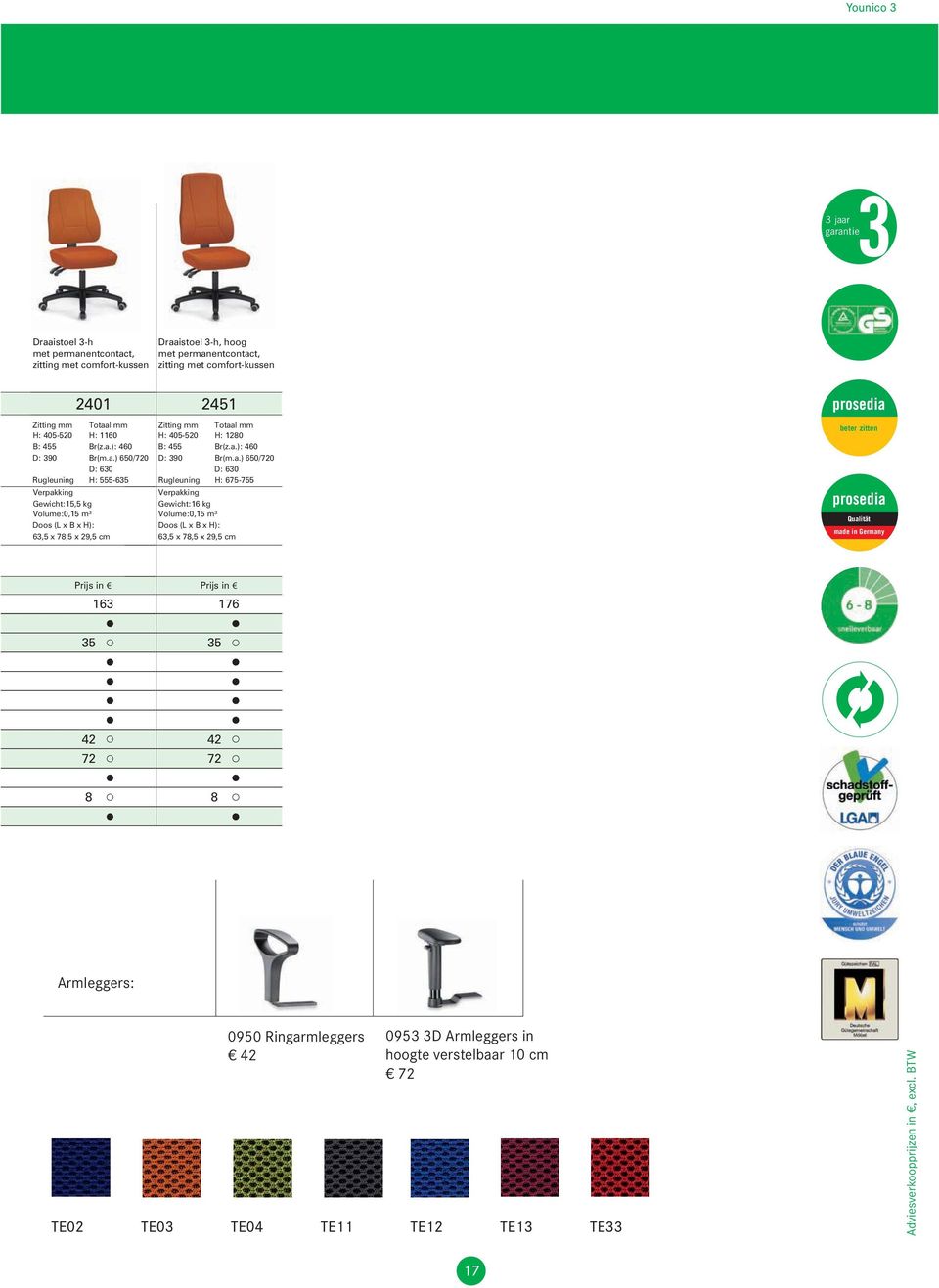 a.): 460 D: 390 Br(m.a.) 650/0 D: 630 Rugleuning H: 675-755 Gewicht:16 kg Volume:0,15 m³ 63,5 x 7,5 x 29,5 cm beter zitten Qualität made in Germany 163 176