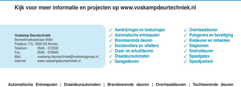 nl Internet www.voskampdeurtechniek.