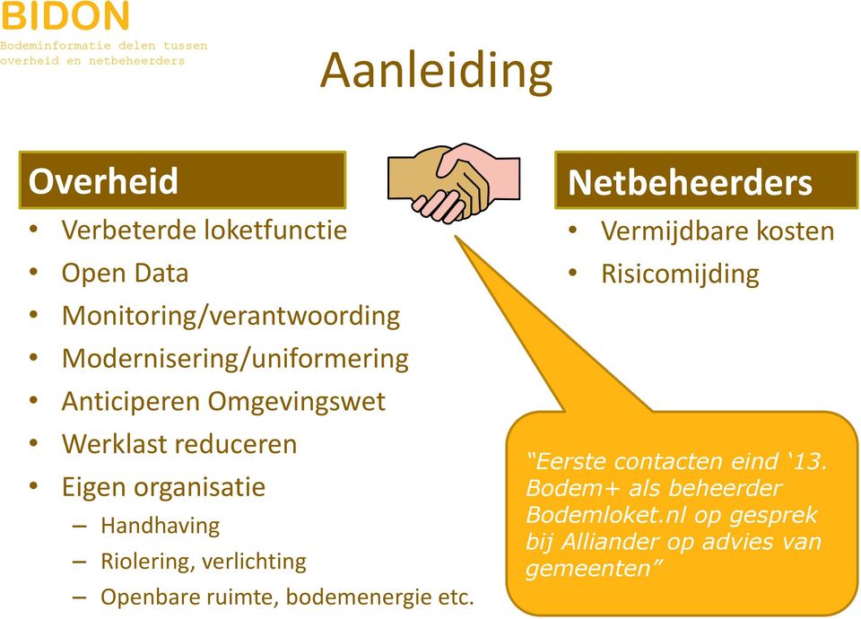 Handhaving Riolering, verlichting Openbare ruimte, bodemenergie etc.