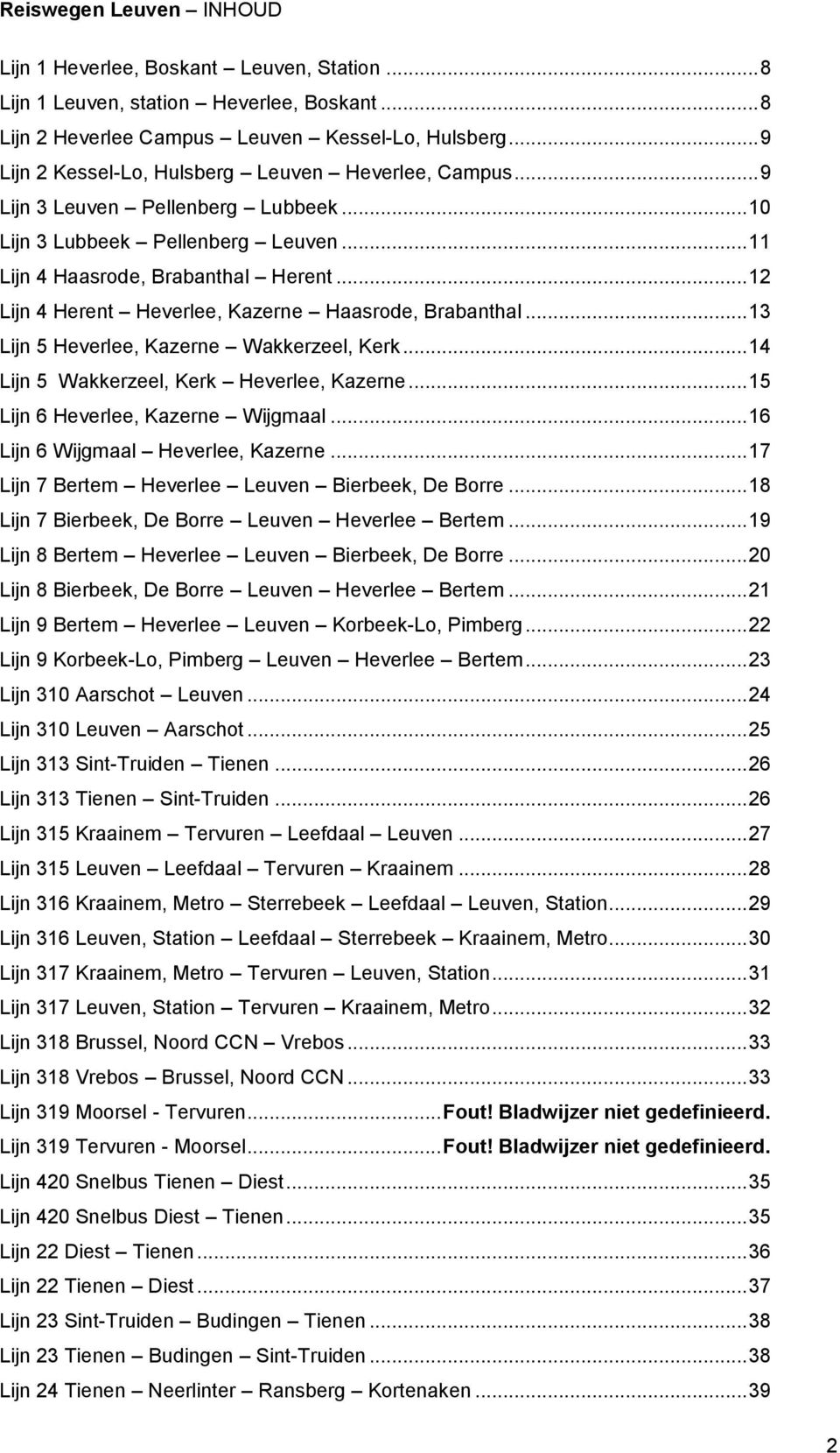 analyseren laag te veel Reiswegen De Lijn. Regio Leuven - PDF Gratis download