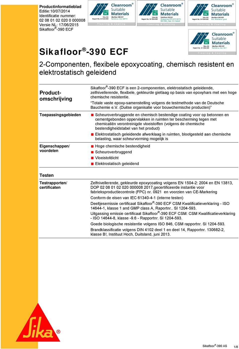 chemische resistentie. Totale va