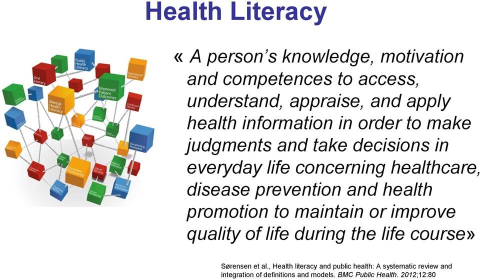 prevention and health promotion to maintain or improve quality of life during the life course» Sørensen et al.