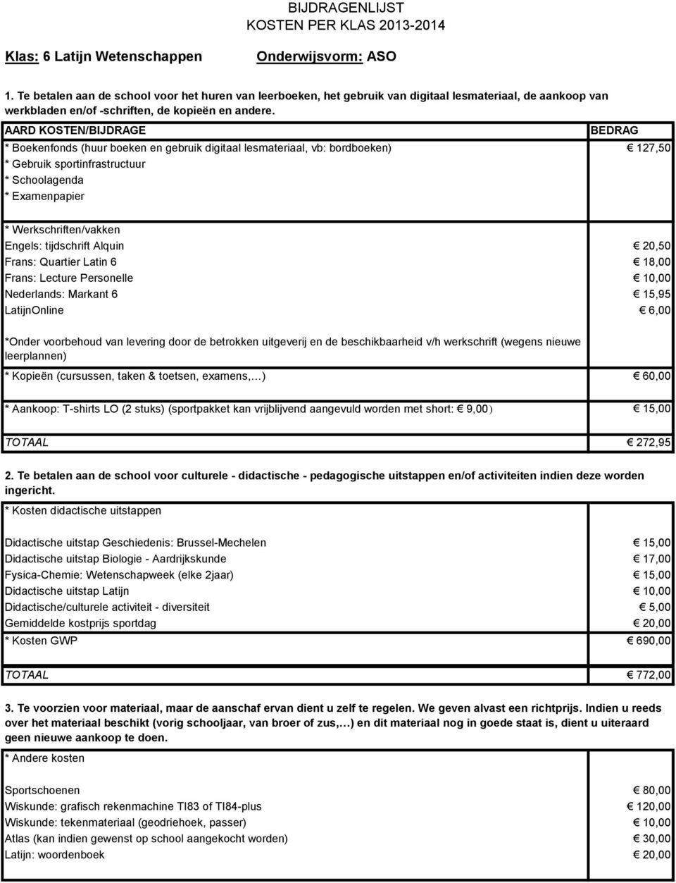 Fysica-Chemie: Wetenschapweek (elke 2jaar) 15,00