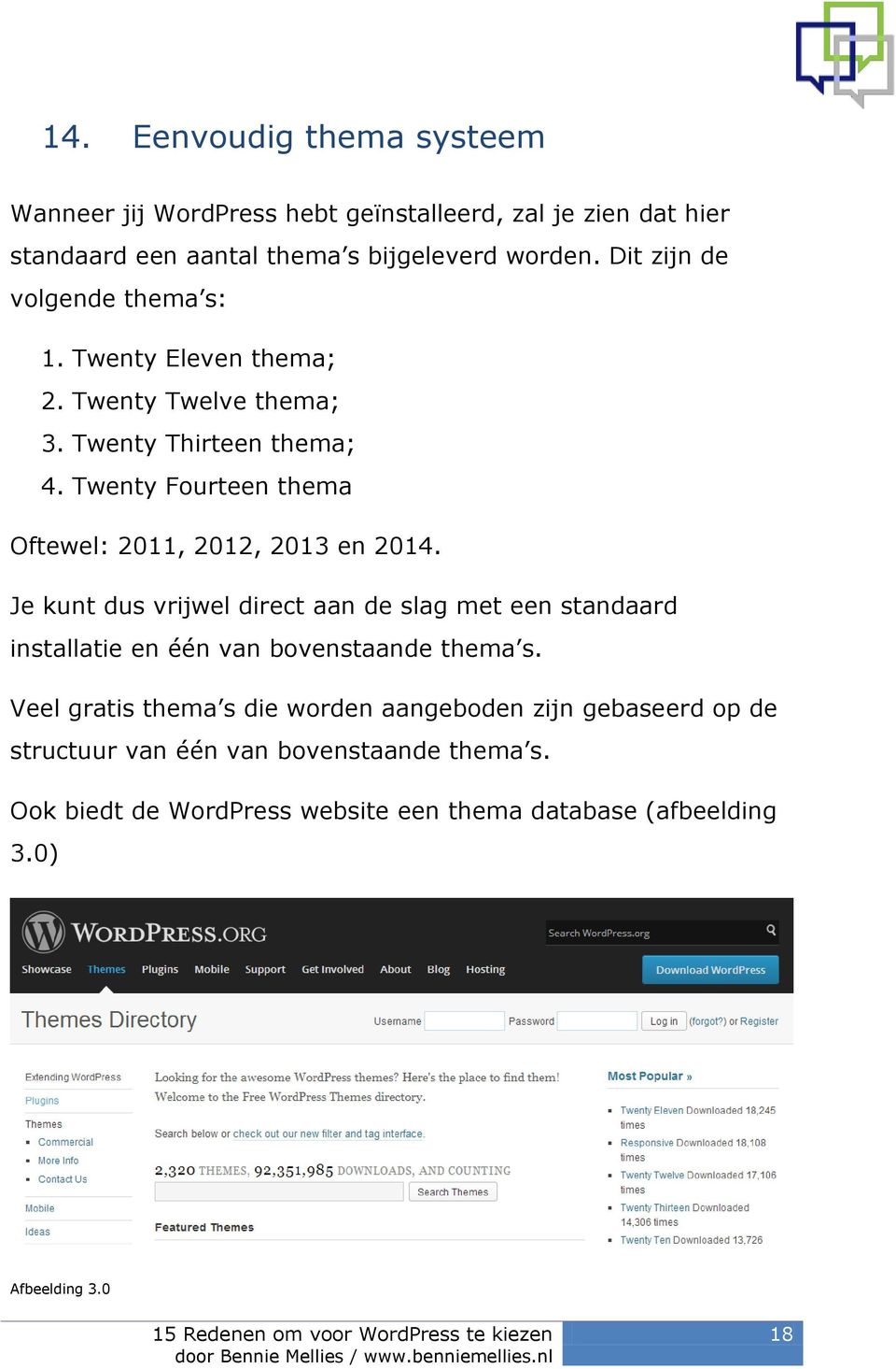 Twenty Fourteen thema Oftewel: 2011, 2012, 2013 en 2014.