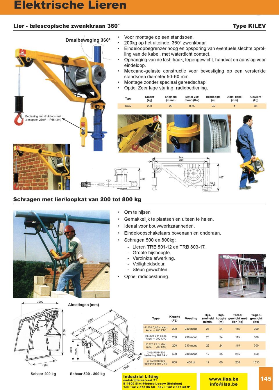 Meccano-gelaste constructie voor bevestiging op een versterkte standsoen diameter 50-60 mm. Montage zonder speciaal gereedschap. Optie: Zeer lage sturing, radiobediening.