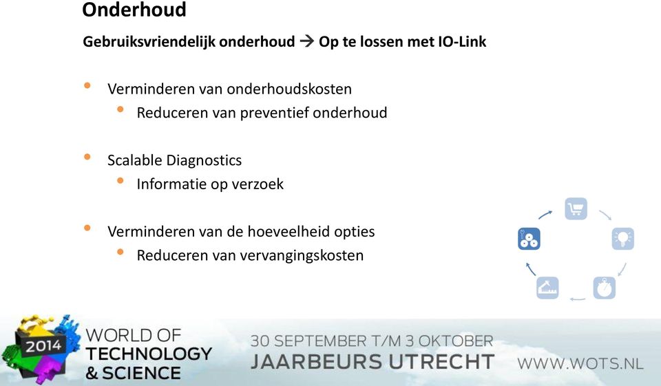 preventief onderhoud Scalable Diagnostics Informatie op