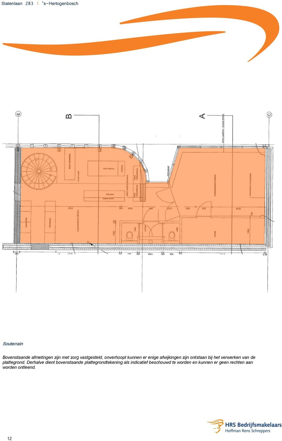 van de plattegrond.