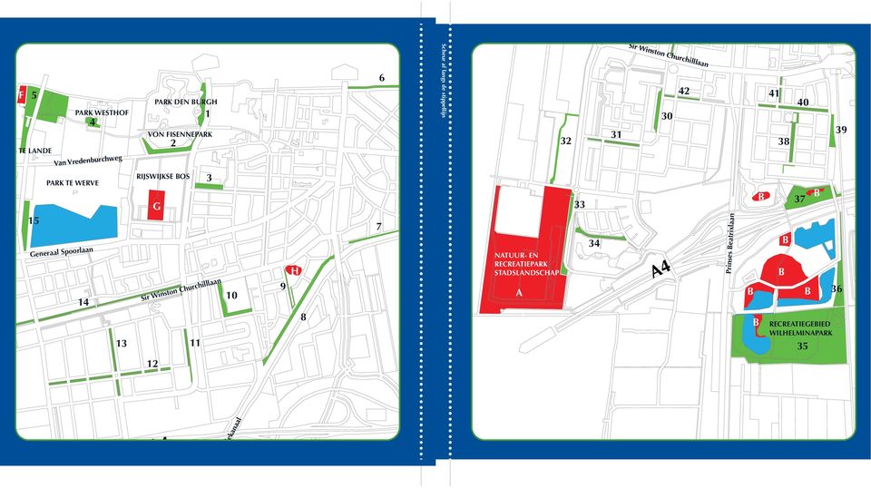 RIJSWIJKSE OS A 32 33 34 31 42 30 41 38 37 40 35 39 36 Scheur af langs de