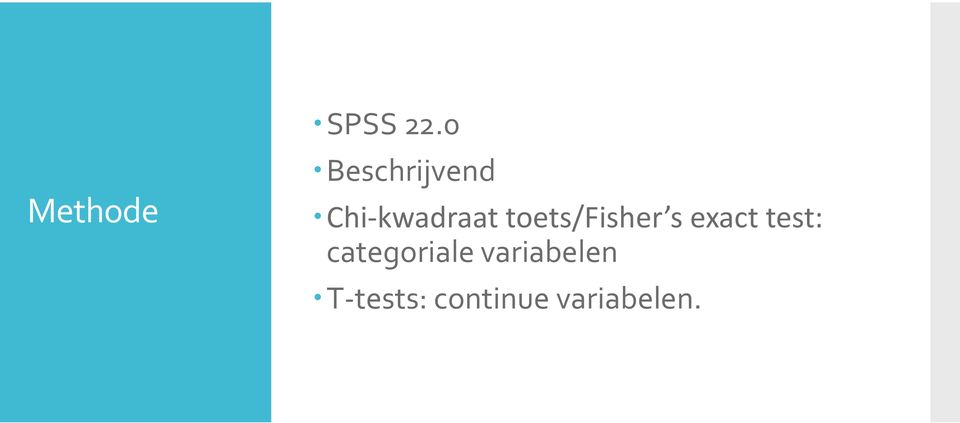 toets/fisher s exact test: