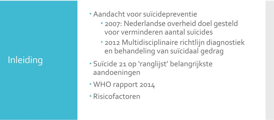 richtlijn diagnostiek en behandeling van suïcidaal gedrag Suïcide 21