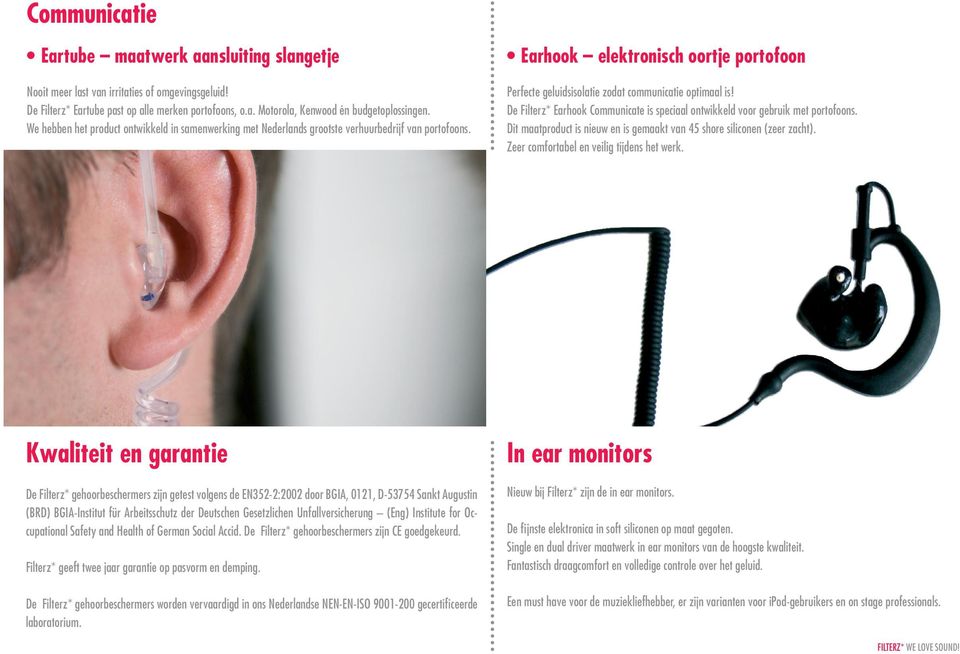 oordoppen op maat - communicatie - in ear monitors - PDF Gratis download