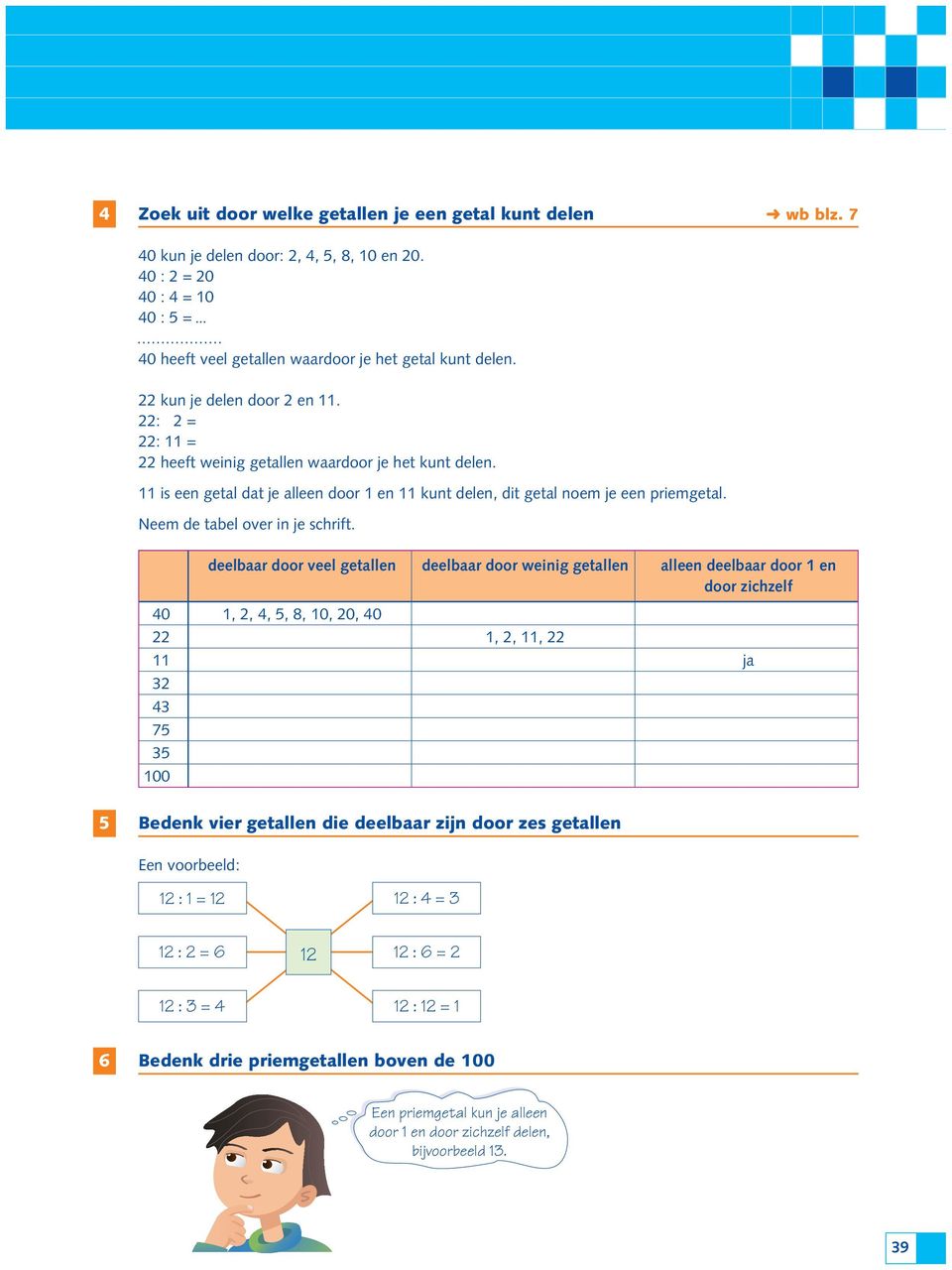 Neem de tabel over in je schrift.