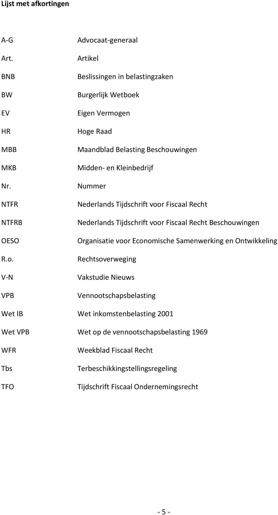 V-N VPB Advocaat-generaal Artikel Beslissingen in belastingzaken Burgerlijk Wetboek Eigen Vermogen Hoge Raad Maandblad Belasting Beschouwingen Midden- en