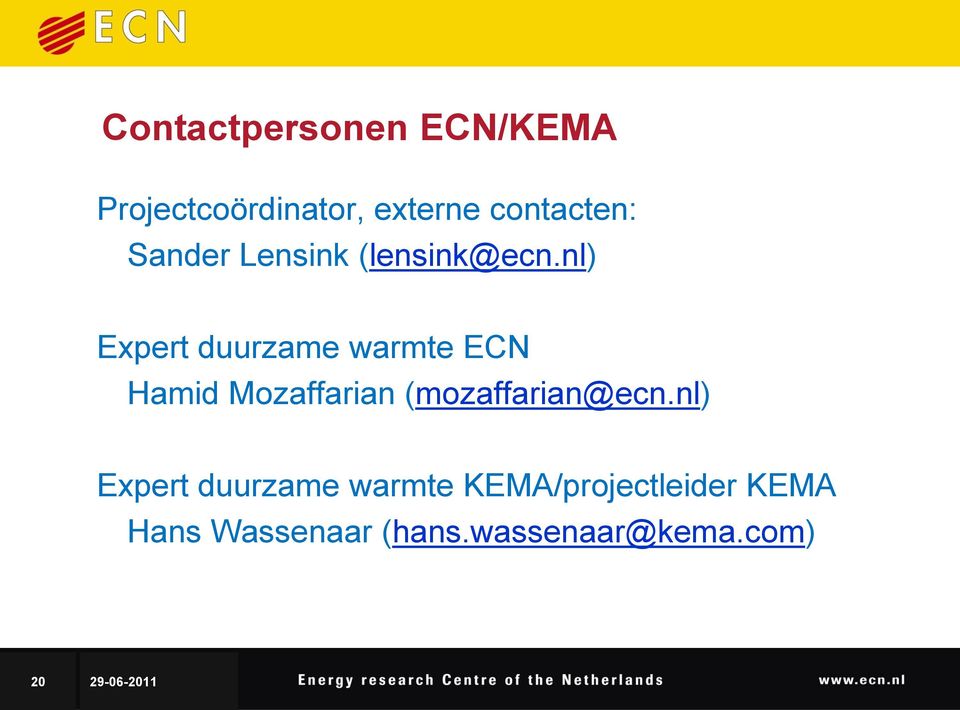 nl) Expert duurzame warmte ECN Hamid Mozaffarian (mozaffarian@ecn.