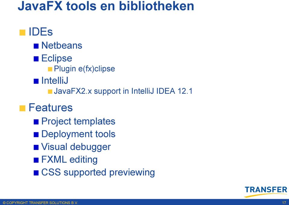x support in IntelliJ IDEA 12.