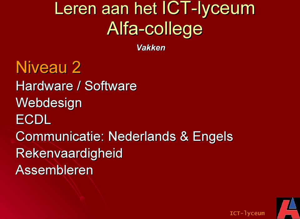 ECDL Communicatie: Nederlands &