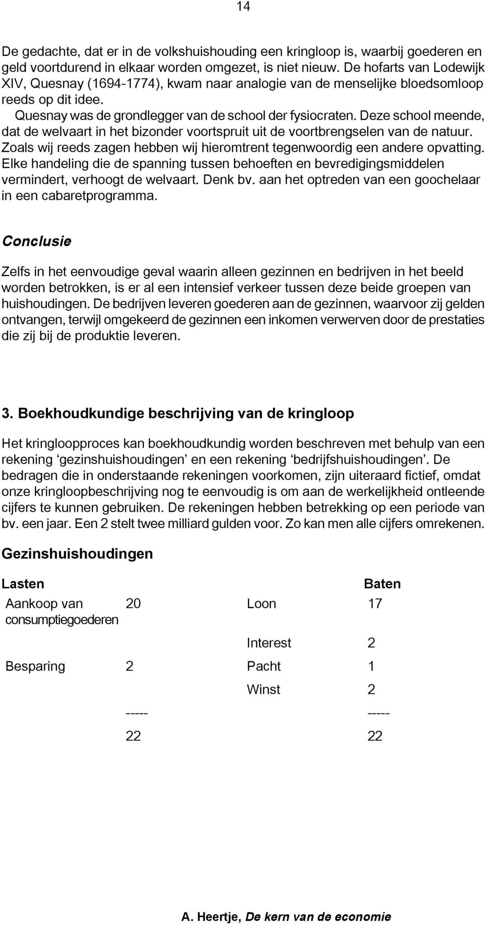 Deze school meende, dat de welvaart in het bizonder voortspruit uit de voortbrengselen van de natuur. Zoals wij reeds zagen hebben wij hieromtrent tegenwoordig een andere opvatting.