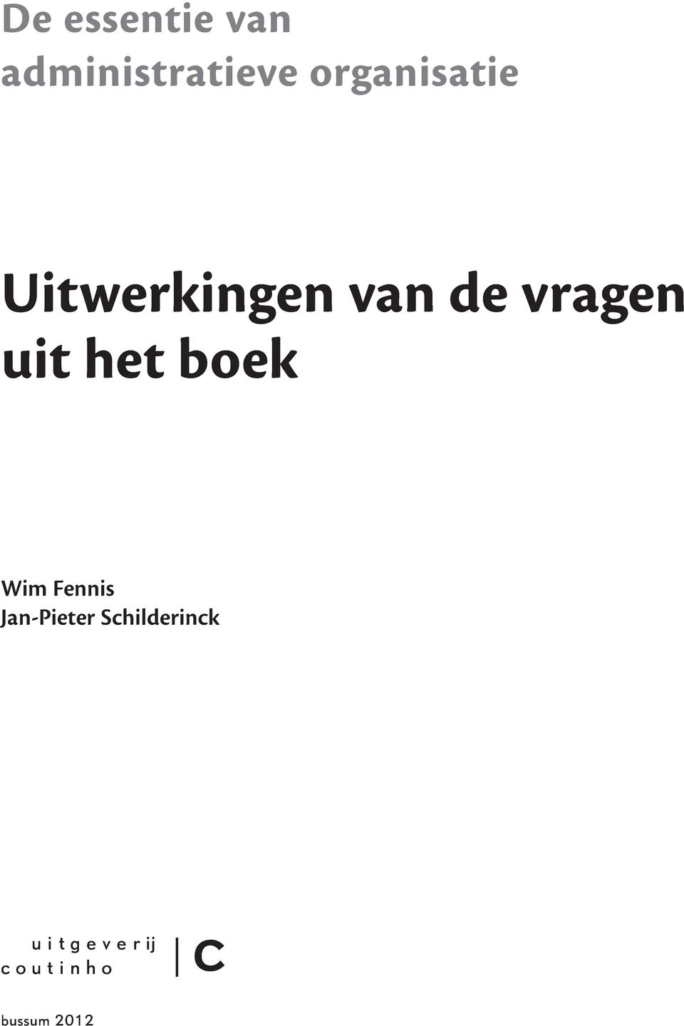uit het boek Wim Fennis Jan-Pieter