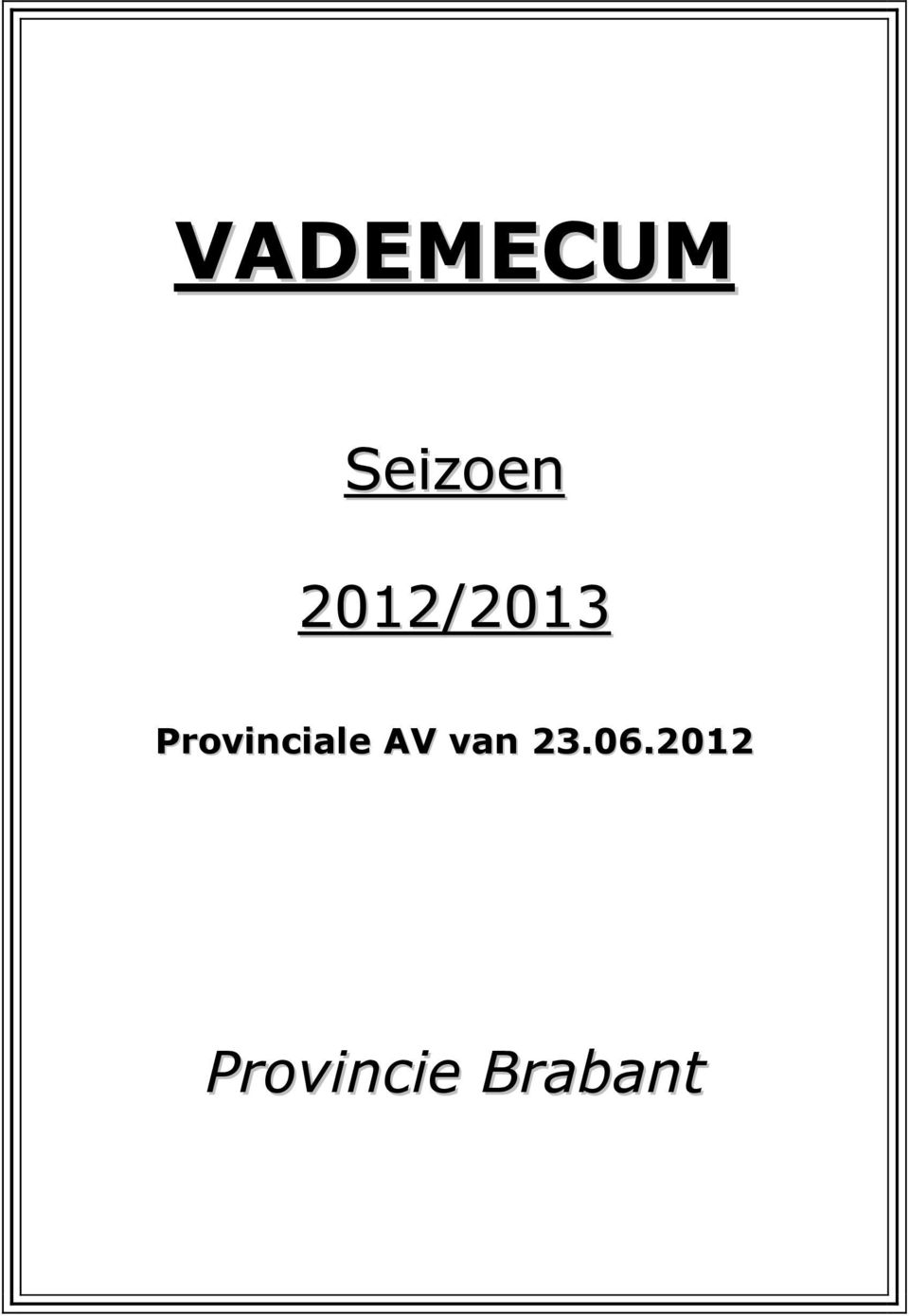 Provinciale AV van