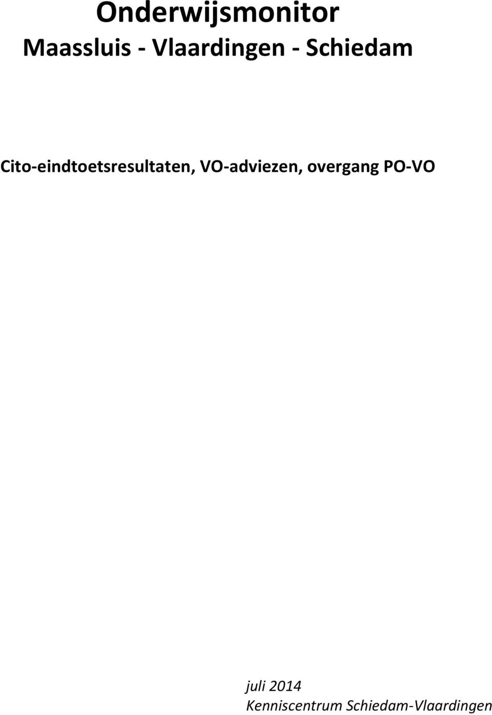 Cito-eindtoetsresultaten,