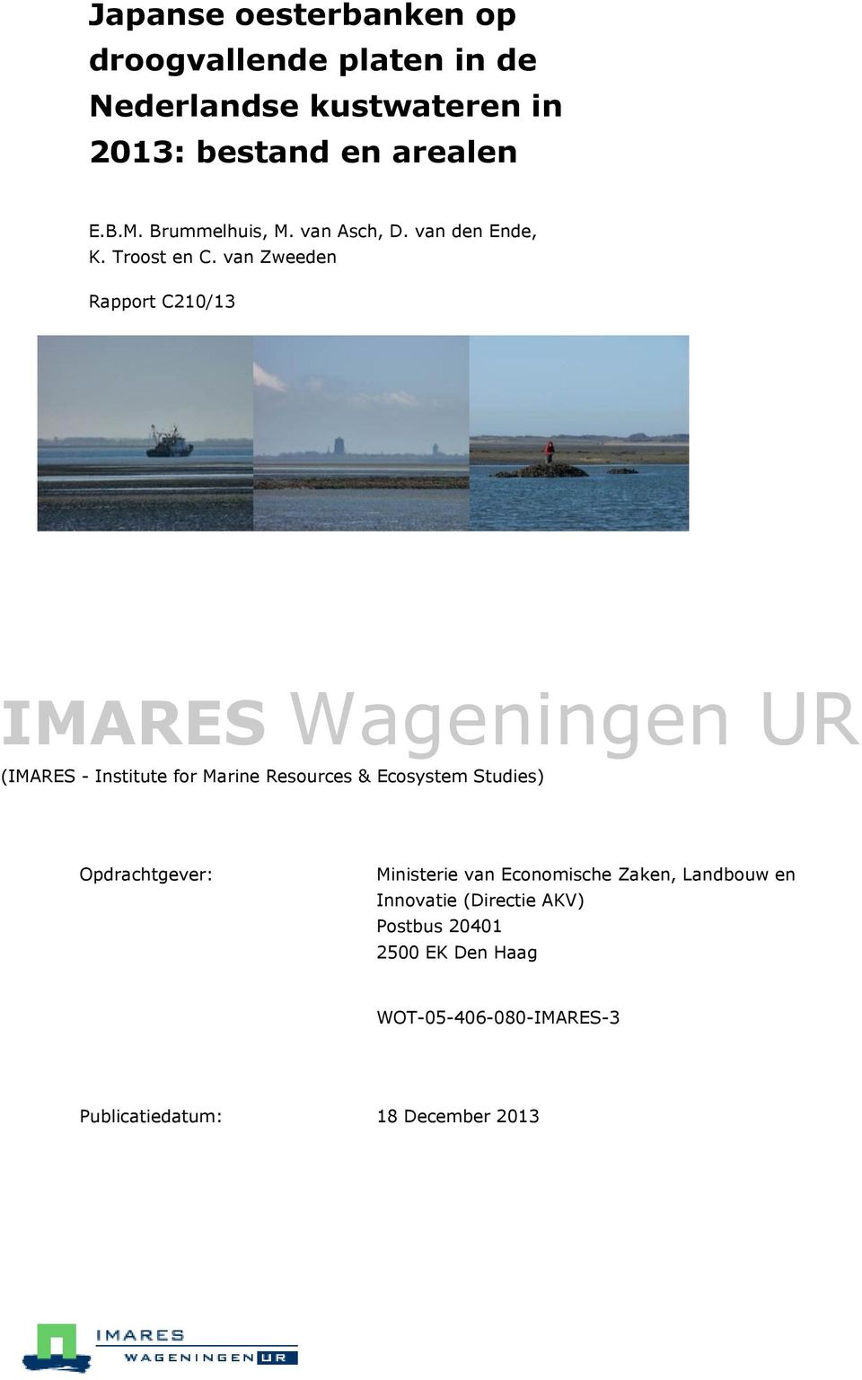 van Zweeden Rapport C210/13 IMARES Wageningen UR (IMARES - Institute for Marine Resources & Ecosystem Studies)