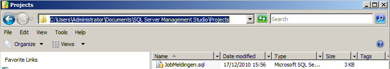 SQL Server 2008 R2 - Labo 4-9 Waar plaatst SQL Server het script-bestand als je geen pad opgeeft? 1.