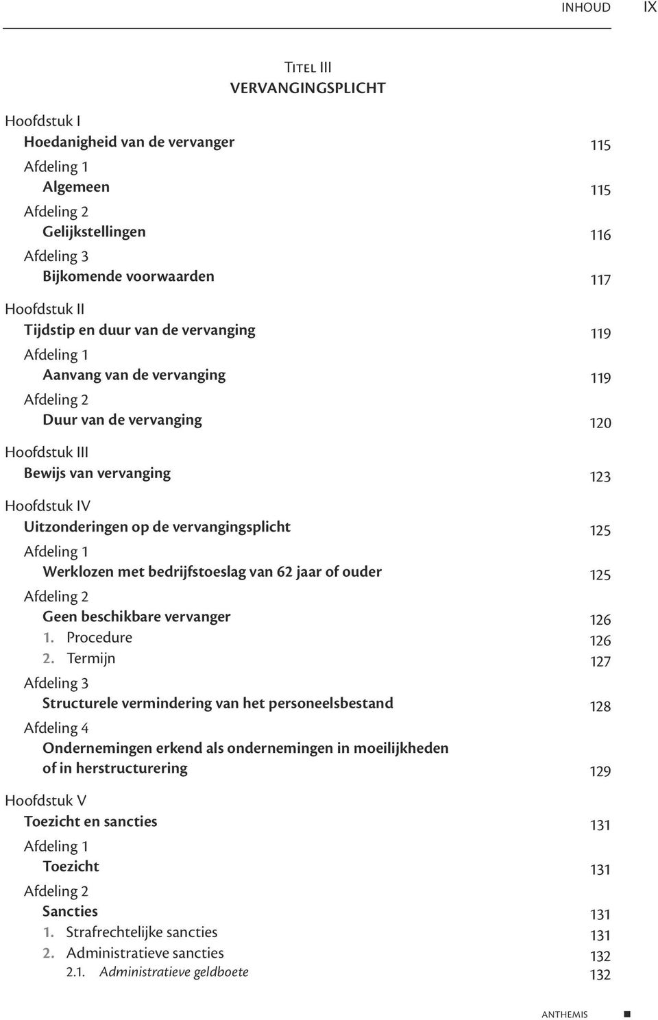 beschikbare vervanger 126 1. Procedure 126 2.