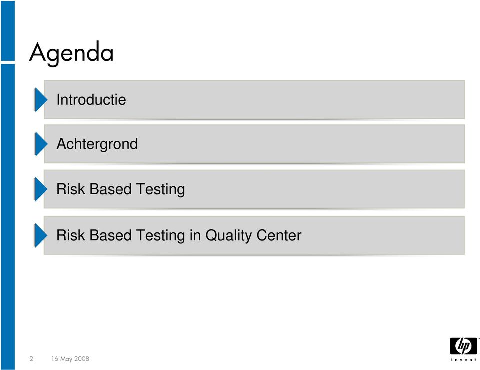 Testing Risk Based