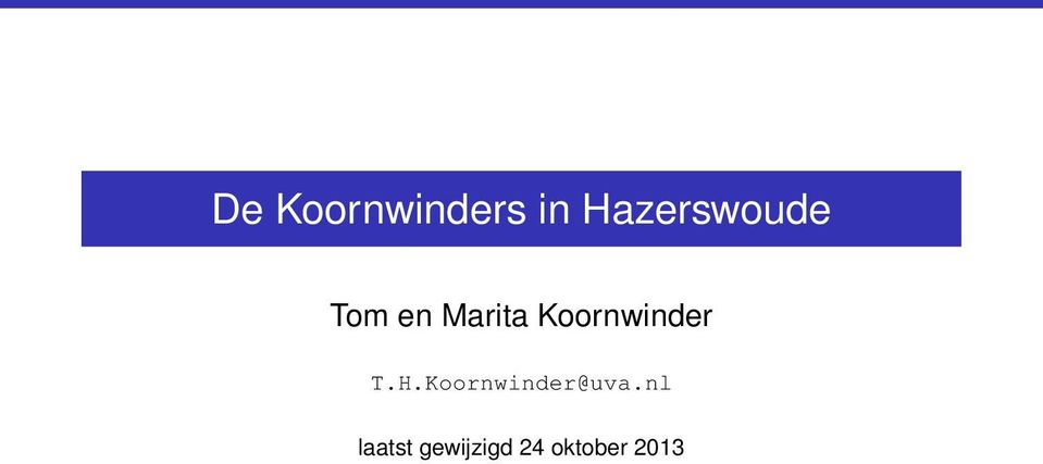 Koornwinder T.H.