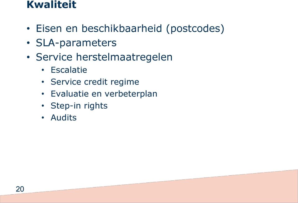 herstelmaatregelen Escalatie Service