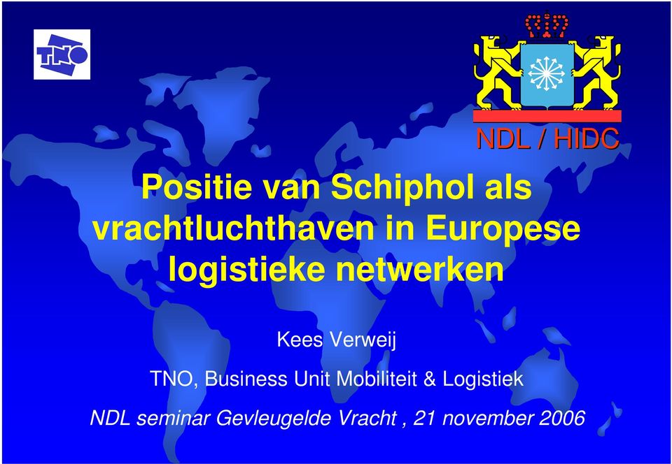 TNO, Business Unit Mobiliteit & Logistiek