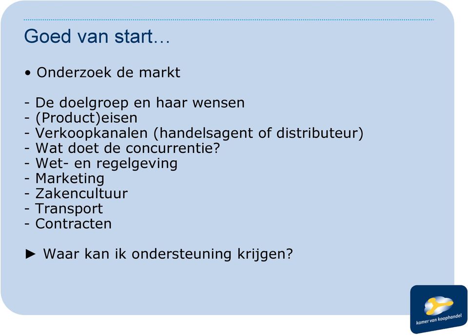 Wat doet de concurrentie?