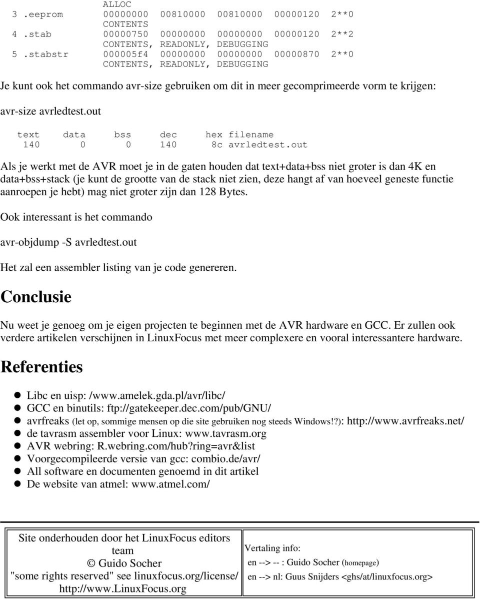 out text data bss dec hex filename 140 0 0 140 8c avrledtest.