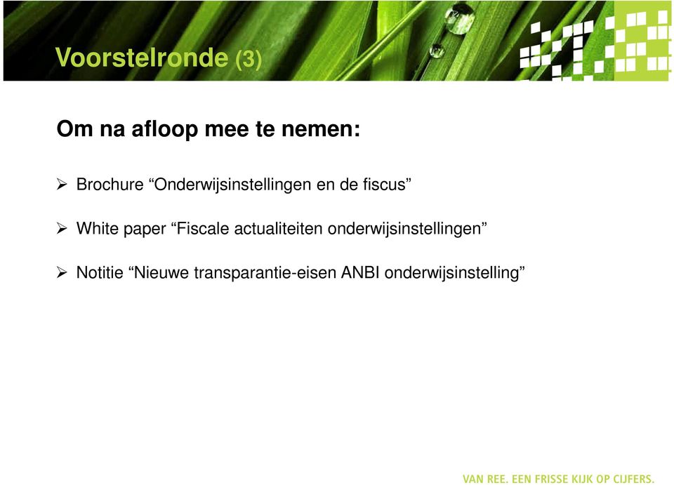 paper Fiscale actualiteiten onderwijsinstellingen