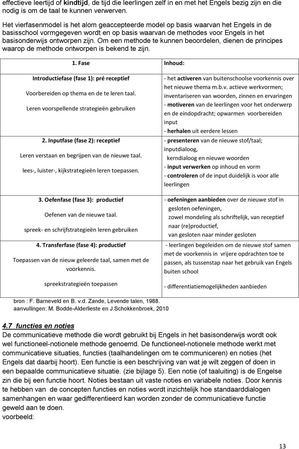 Om een methode te kunnen beoordelen, dienen de principes waarop de methode ontworpen is bekend te zijn. 1.