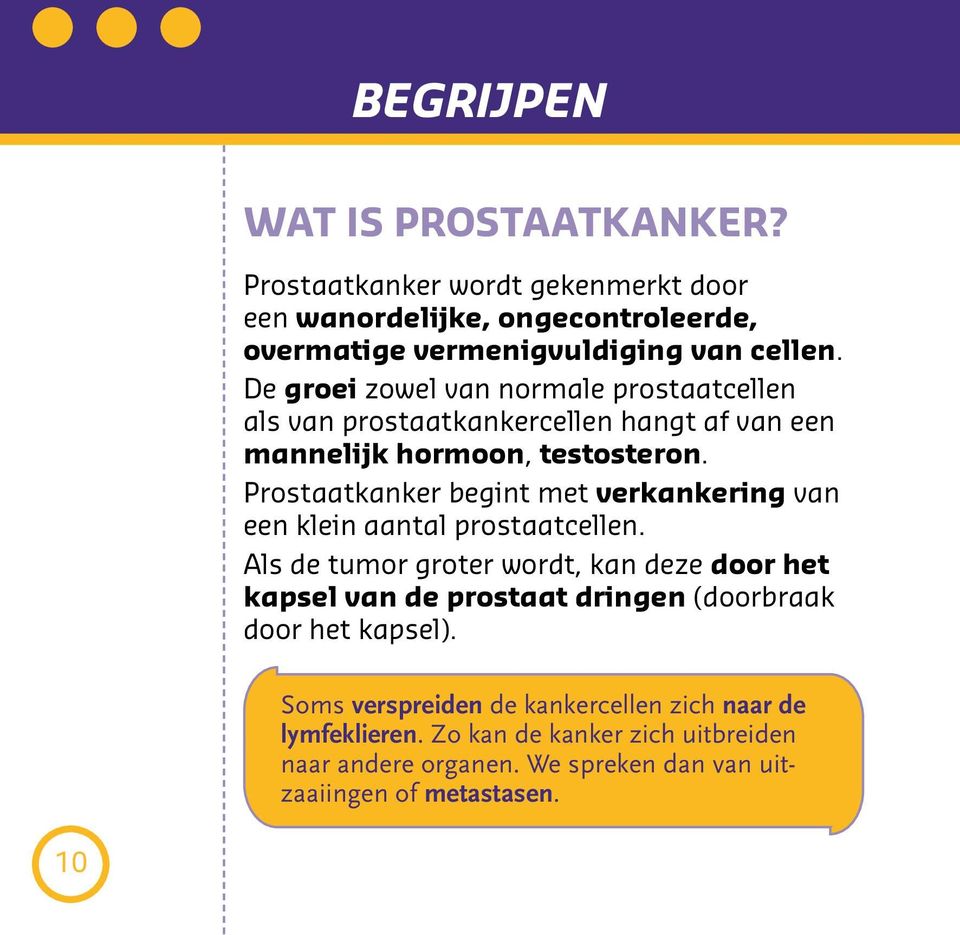 Prostaatkanker begint met verkankering van een klein aantal prostaatcellen.