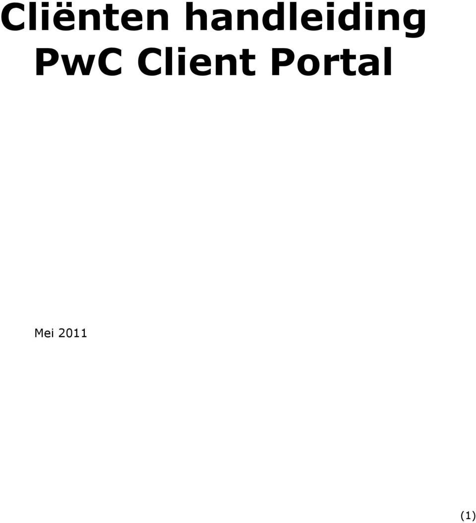 PwC Client