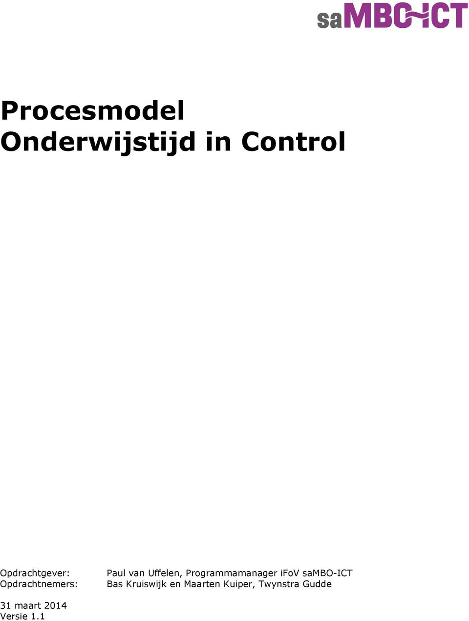 Uffelen, Programmamanager ifov sambo-ict Bas