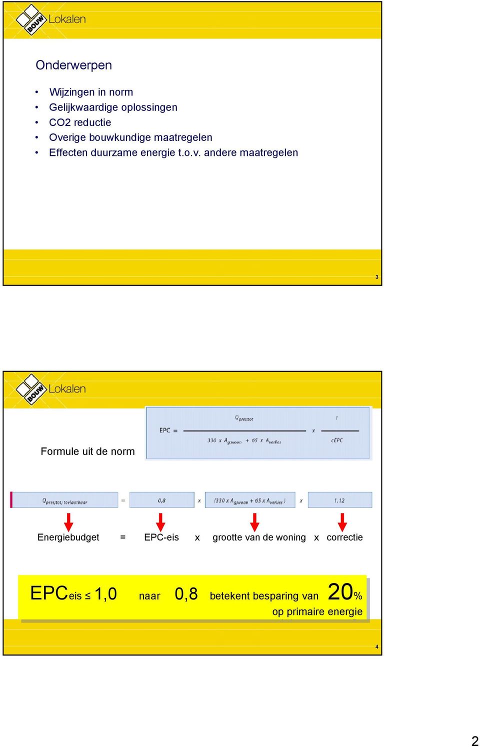 andere maatregelen 3 Hoe werkt de EPC?