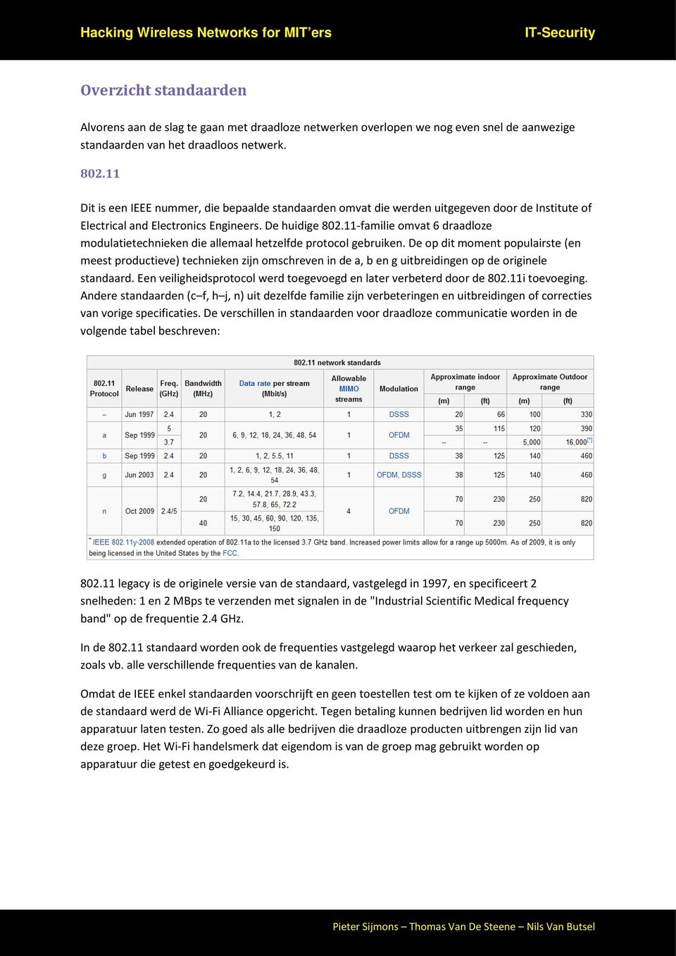 11-familie omvat 6 draadloze modulatietechnieken die allemaal hetzelfde protocol gebruiken.