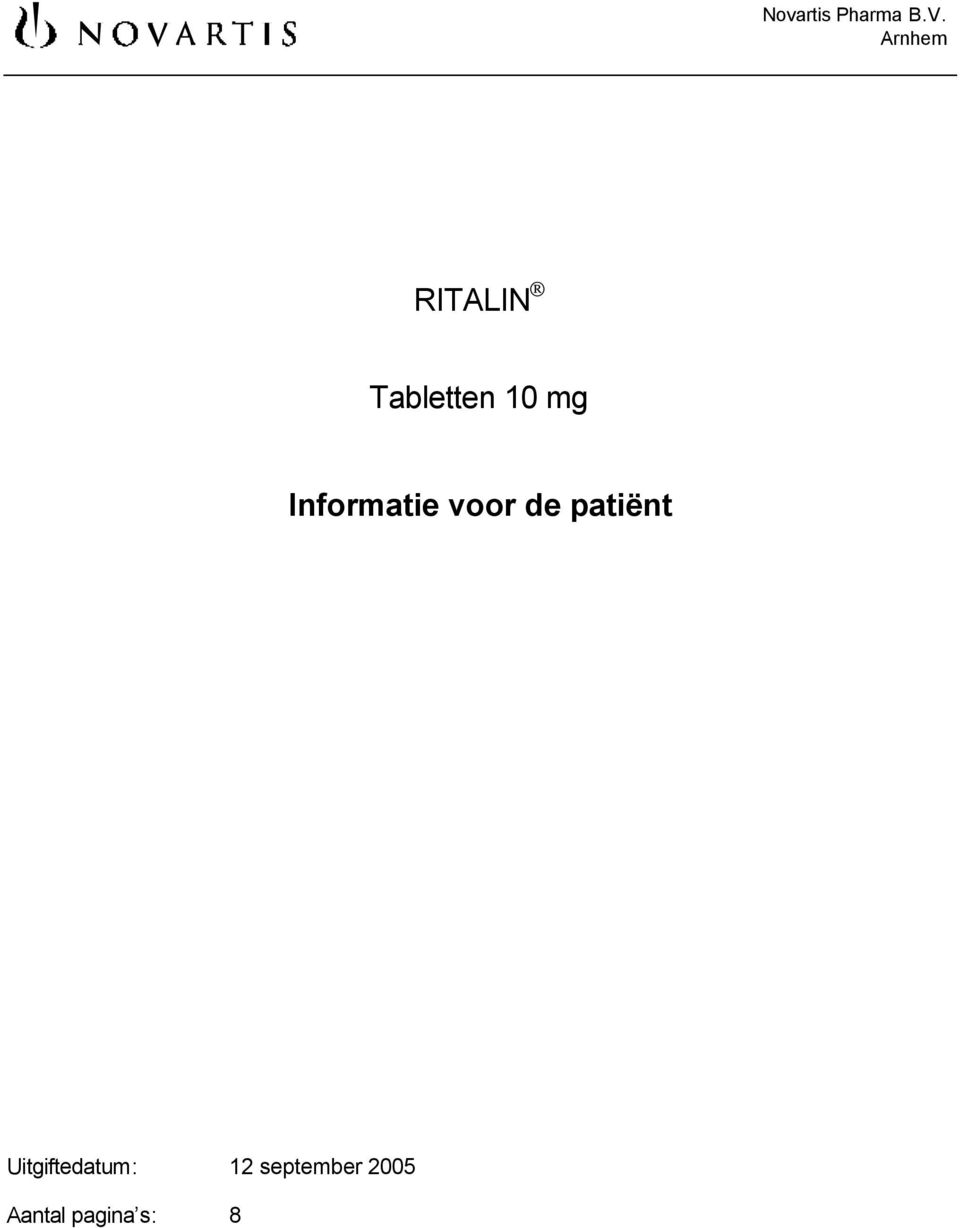 Informatie voor de patiënt